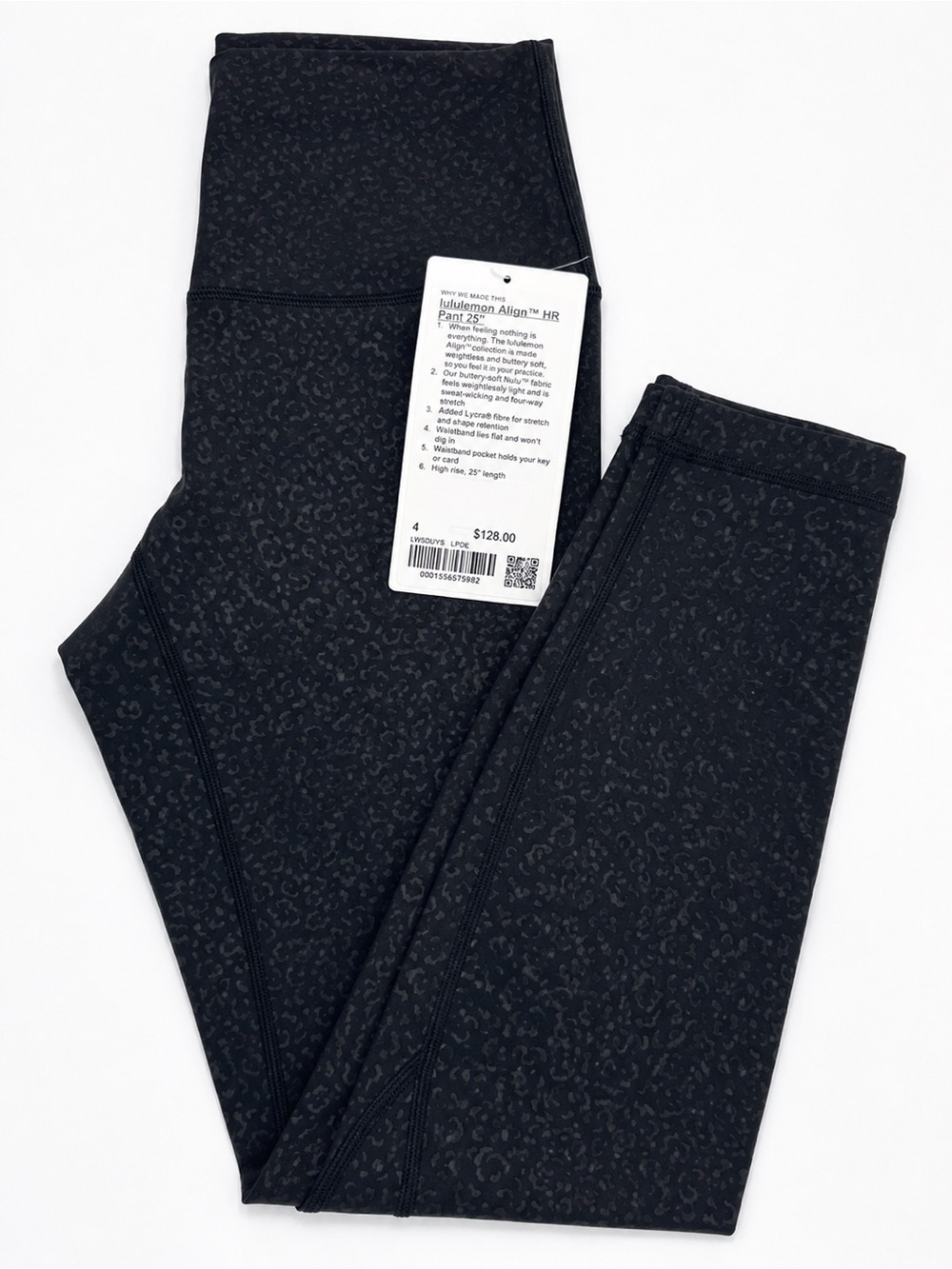 🖤 Lululemon Align LEOPARD PRINT ™ High-Rise Pant 25” sz 4